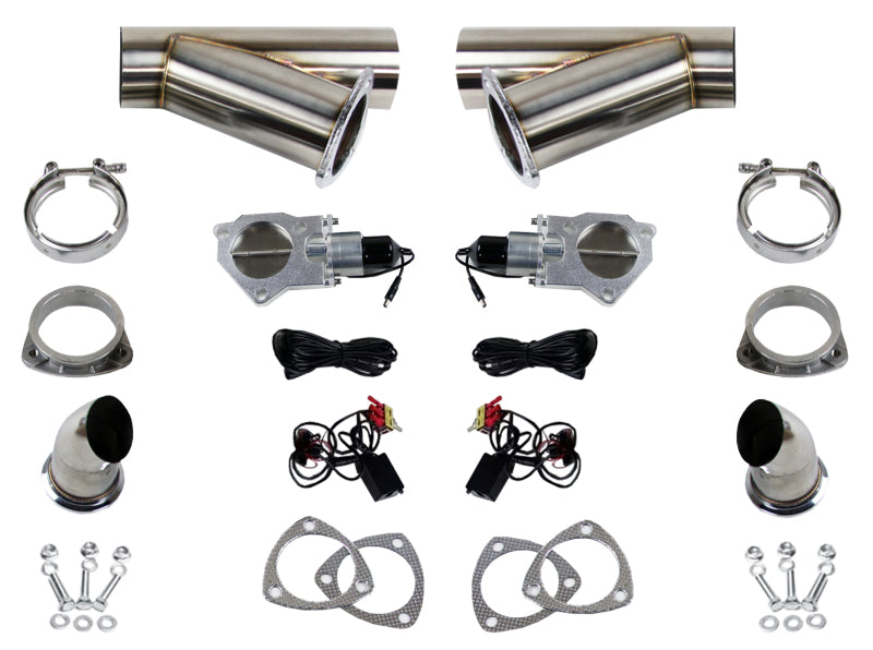 Granatelli Motor Sports Granatelli 2.25in Stainless Steel Electronic Dual Exhaust Cutout 307522D