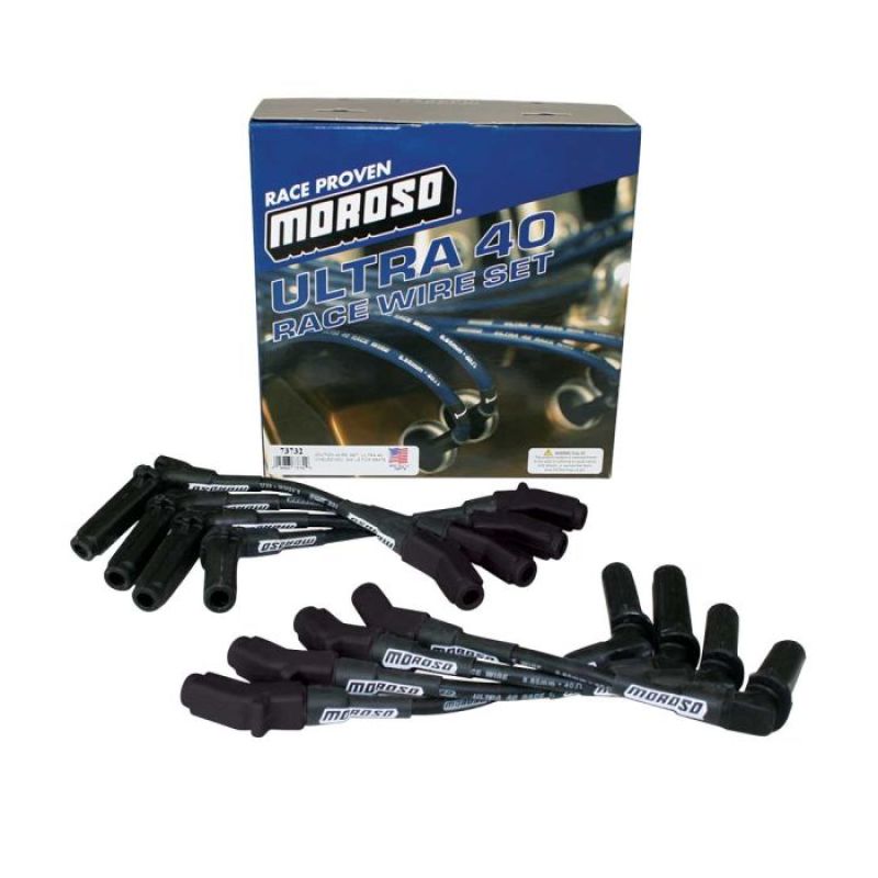 Moroso GM LS Unsleeved Ultra 40 Wire Set - Black (For 68476) 73732