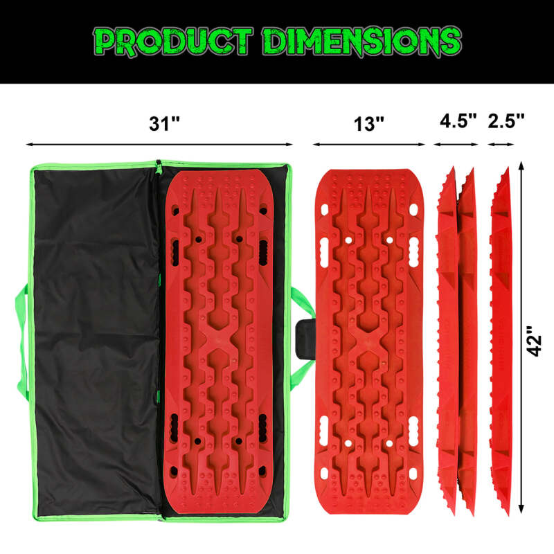 Rhino USA Recovery Traction Boards - Red (Pair) RG-TB42X13-RED RG-TB42X13-RED User 1