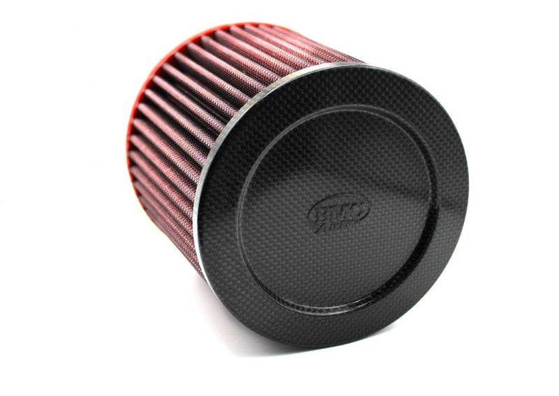 BMC Single Air Universal Conical Filter w/Carbon Top - 76mm Inlet / 140mm H FBSA76-140C