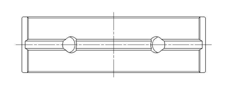 ACL Nissan MR16DDT 1.6L Inline 4 Turbo Engine Crankshaft Main Bearing Set 5M2905H-.025 5M2905H-.025 Technical Drawing