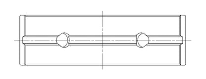 ACL Nissan MR16DDT 1.6L Inline 4 Turbo Engine Crankshaft Main Bearing Set 5M2905H-.025 5M2905H-.025 Technical Drawing