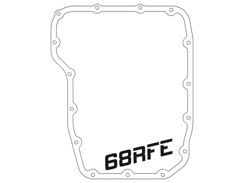 aFe Transmission Pan Raw w/ Machined Fins 13-19 Dodge Diesel Trucks L6-6.7L (td) 46-71160A 46-71160A Technical Drawing