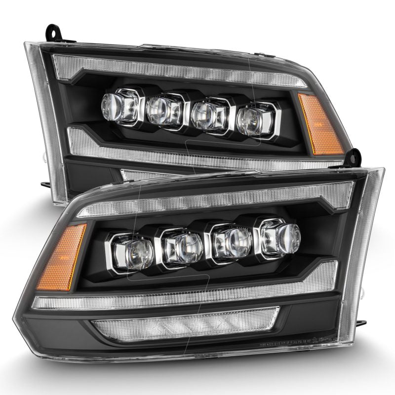 AlphaRex 09-18 Dodge Ram 2500 NOVA LED Proj Headlights Plank Style Design Black w/ Activation Light 880555 880555 Photo - Primary