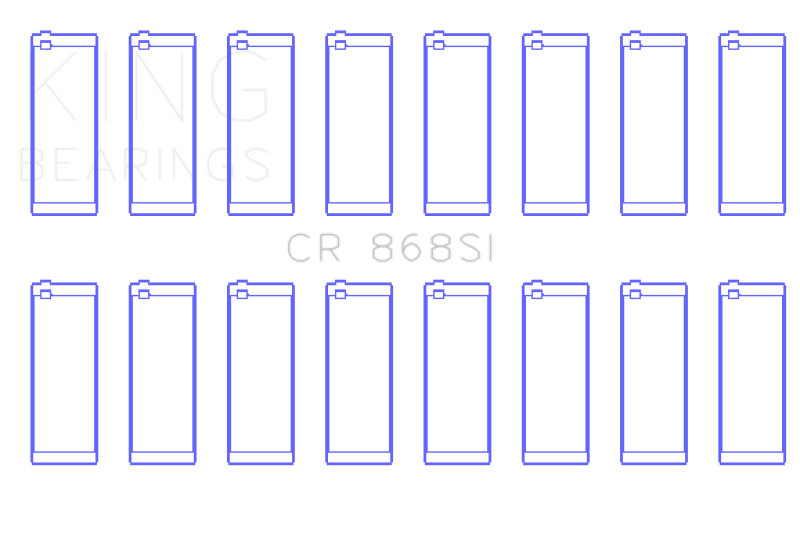 King Engine Bearings King Ford 281CI/302CI/330CI 4.6L/5.0L/5.4L V8 (Size +0.5) Rod Bearing Set CR868SI0.5 CR868SI0.5 Photo - Primary