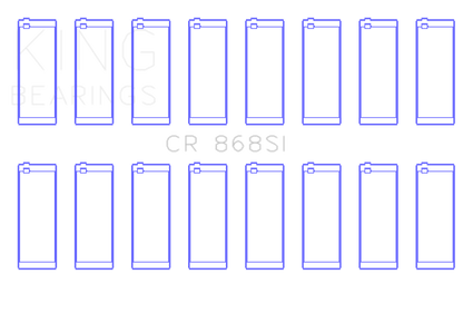 King Engine Bearings King Ford 281CI/302CI/330CI 4.6L/5.0L/5.4L V8 (Size +1.0) Rod Bearing Set CR868SI1.0 CR868SI1.0 Photo - Primary