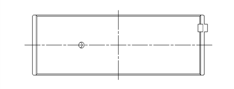 ACL Toyota 1RZ, 2RZ, 3RZ, Inline 4 .025mm Oversized High Performance Rod Bearing Set 4B8376H-.025 4B8376H-.025 Technical Drawing