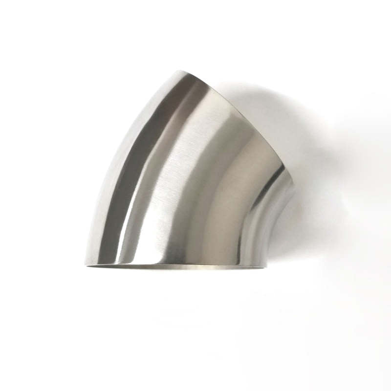 Ticon Industries 4.5in Diameter 45 Degree 1.1D 2mm/.079inTitanium Elbow - No Leg 101-11428-3111 101-11428-3111 User 1