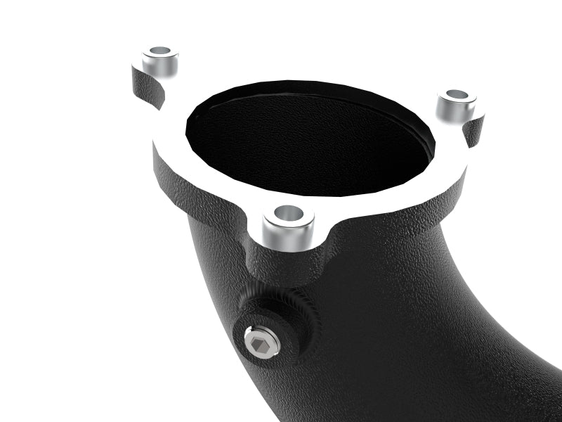 aFe 17-22 BMW 540i (G30/G31/G38) B58 L6 3.0L (t) BladeRunner 3in Aluminum Hot Charge Pipe - Black 46-20548-B 46-20548-B Photo - Close Up