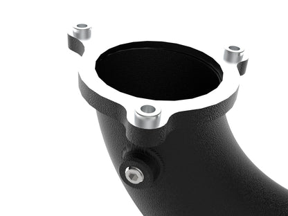 aFe 17-22 BMW 540i (G30/G31/G38) B58 L6 3.0L (t) BladeRunner 3in Aluminum Hot Charge Pipe - Black 46-20548-B 46-20548-B Photo - Close Up