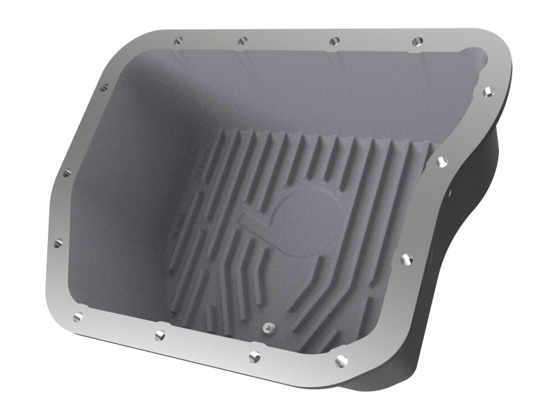 aFe Transmission Pan, Black w/ Machined Fins: Dodge Diesel Trucks 94-07 L6 46-70052 Photo - Unmounted