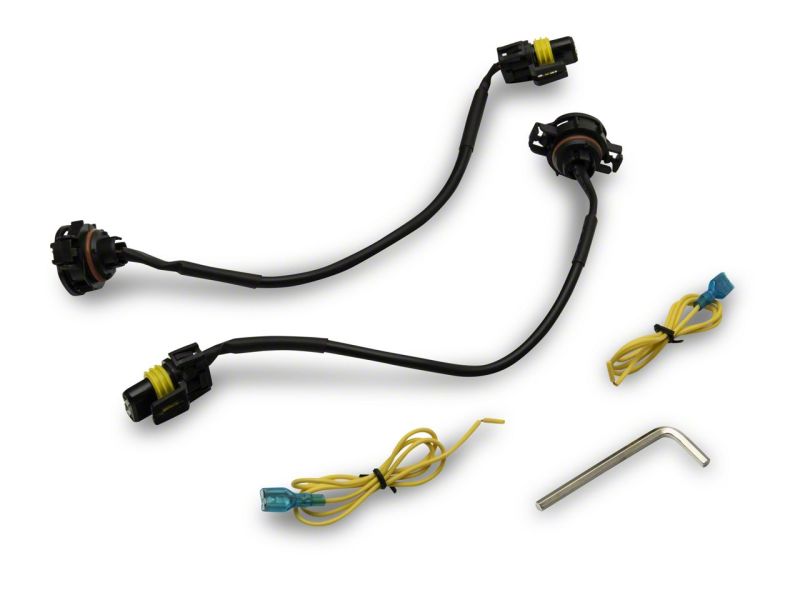 Raxiom 07-23 Jeep Wrangler JK & JL Axial Series Halo LED Fog Lights- Amber J130812 J130812 Photo - Close Up