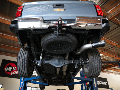 aFe Apollo GT Series 4in 409SS Cat Back Exh System w/Blk Tip 14-18 GM Silverado/Sierra 1500 V8-6.2L 49-44116-B 49-44116-B Photo - Mounted