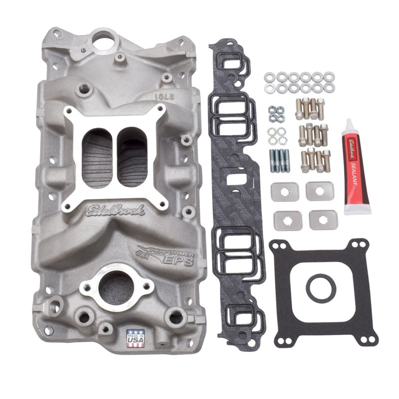 Edelbrock Manifold Installation Kit Performer Eps SBC 1957-1986 Natural Finish 2040 2040 Photo - Primary