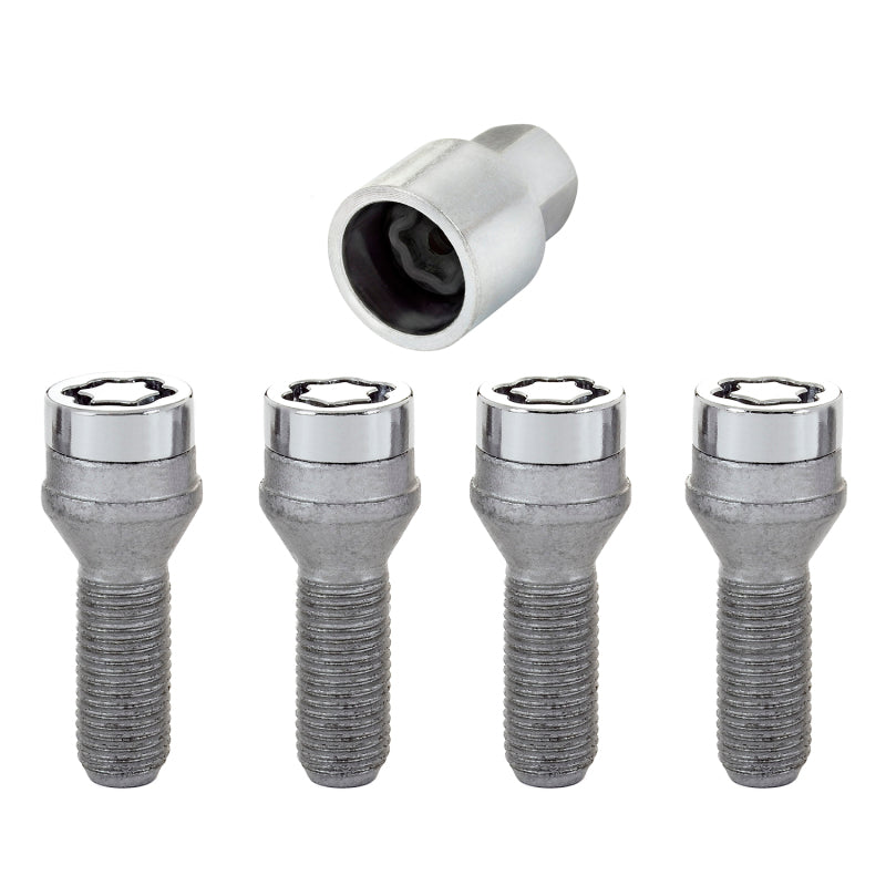 McGard Wheel Lock Bolt Set - 4pk. (Cone Seat) M14X1.5 / 17mm Hex / 31.0mm Shank Length - Chrome 27205 27205 Photo - Primary