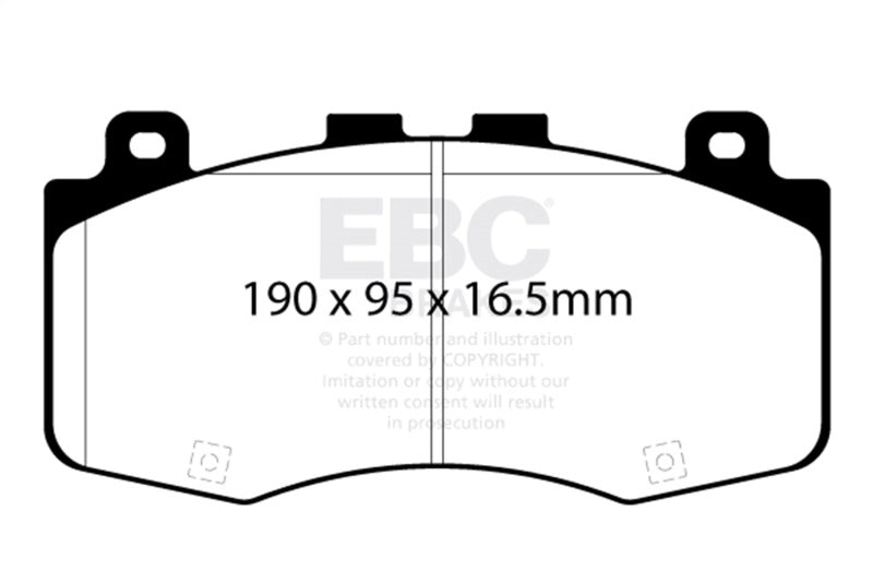 EBC 2018+ Jeep Grand Cherokee Trackhawk Bluestuff Front Brake Pads DP52400NDX DP52400NDX Photo - Primary