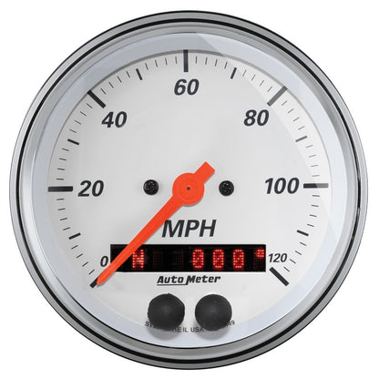 Autometer Gauge Kit, 5 Pc., 3 3/8" & 2 1/16", Gps Speedometer, Arctic White 1350 User 1