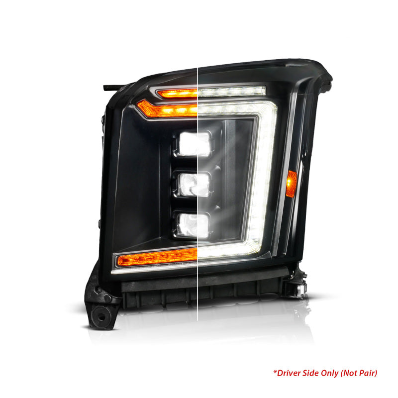 ANZO 15-20 GMC Yukon (Incl XL - Factory Halogen Models) Full LED Proj Headlights Black - Driver Side 111635X-L 111635X-L User 1