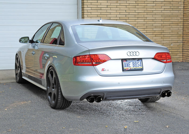 AWE Tuning Audi B8 / B8.5 S4 3.0T Touring Edition Exhaust - Diamond Black Tips (90mm) 3010-43014 3010-43014 Photo - Mounted