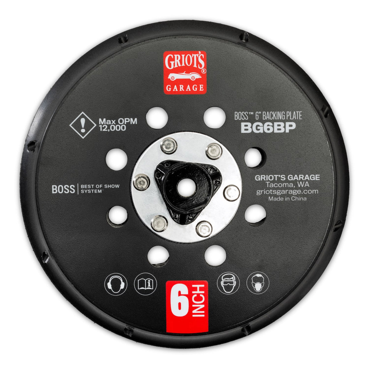 Griots Garage BOSS 6in Backing Plate BG6BP