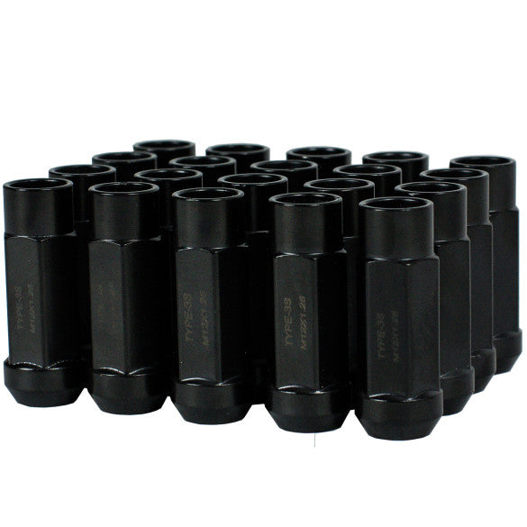 Godspeed New Type 3-X 55mm Steel Open End Lug Nuts 20 pcs. Set M12 X 1.25