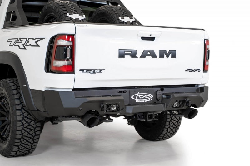 Addictive Desert Designs 2021 Dodge RAM 1500 TRX Stealth Fighter Rear Bumper - Hammer Black R620081280103 R620081280103 Photo - Mounted