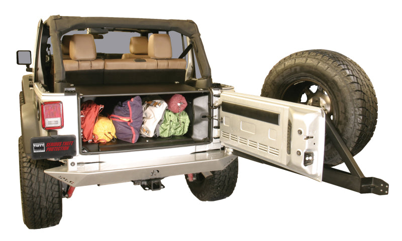 Tuffy Products Tuffy Jk Unlimited Tailgate Enclosure- Black For 2011+ 299-01 299-01 Photo - Mounted