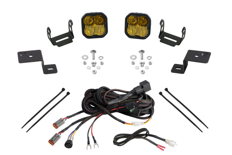 Diode Dynamics 21-22 Ford F-150 SS3 Stage Series Backlit Ditch Light Kit - Yellow Pro Combo DD7372 DD7372 Photo - Primary