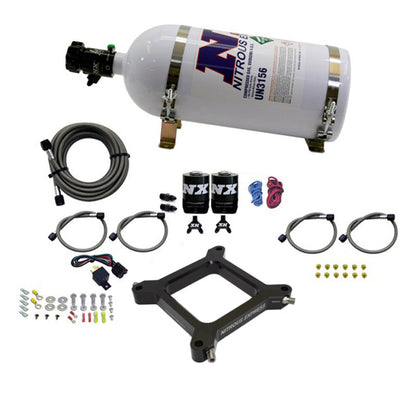 Nitrous Express 4150 Assassin Plate Pro Power Nitrous Kit (100-500HP) w/10lb Bottle 67540-10 67540-10 Photo - Primary