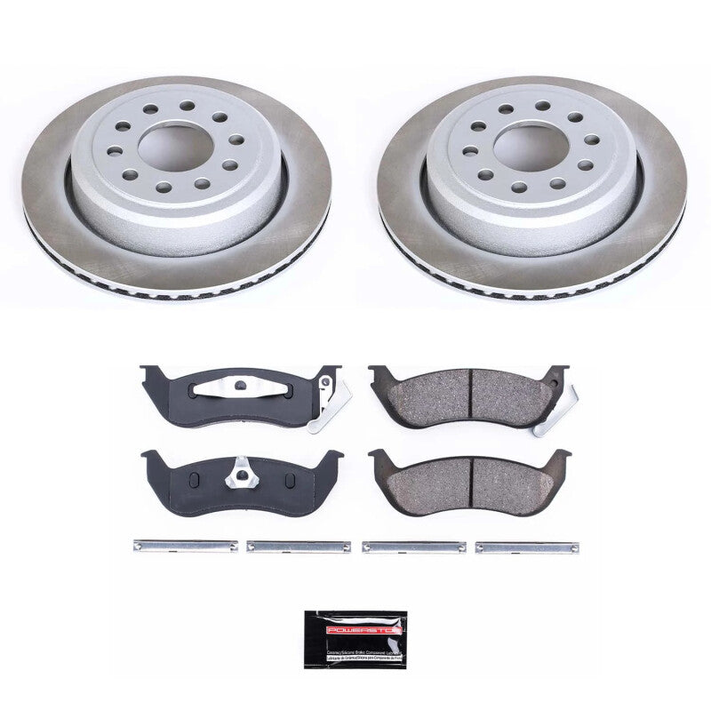 PowerStop Power Stop 03-11 Lincoln Town Car Rear Semi-Coated Rotor Kit SC5293 SC5293 Photo - Primary