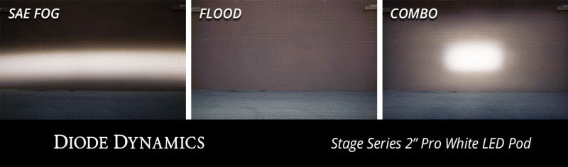 Diode Dynamics Stage Series 2 In LED Pod Pro - White Flood Flush ABL Each DD6435S DD6435S User 8
