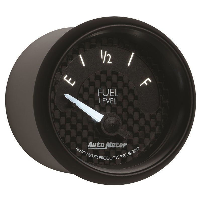 Autometer GT Series 52mm Short Sweep Electronic 240-33 ohms Fuel Level (For use w/ 3262) 8016 8016 User 6