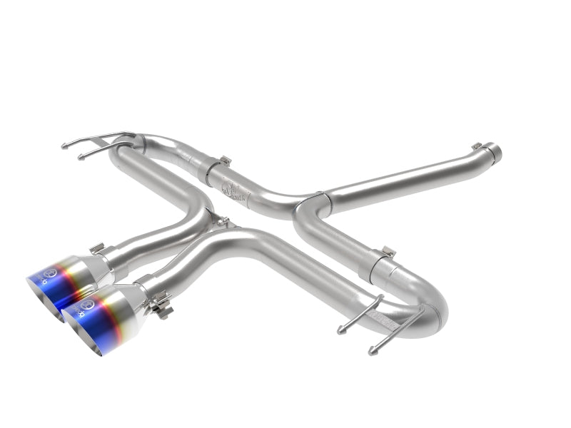 aFe Takeda 2-1/2in 304 SS Axle-Back Exhaust w/Blue Flame Tips 17-20 Honda Civic Sport L4-1.5L (t) 49-36625-L 49-36625-L Photo - Primary