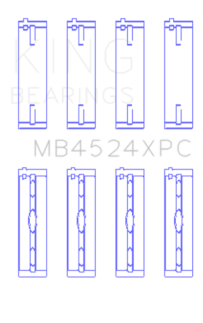 King Engine Bearings King Nissan VR38DETT (Size STDX) pMaxKote Crankshaft Main Bearing Set MB4524XPCSTDX MB4524XPCSTDX Photo - Primary