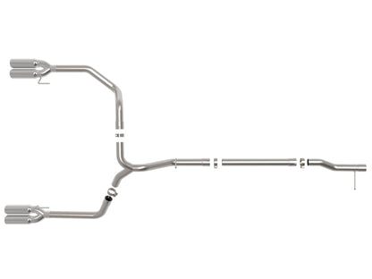 aFe GM Trucks 23-24 L6-3.0L (td) LZ0 Vulcan Series 3in 304 SS DPF-Back Exhaust System w/Polished Tip 49-34146-P 49-34146-P Photo - Unmounted