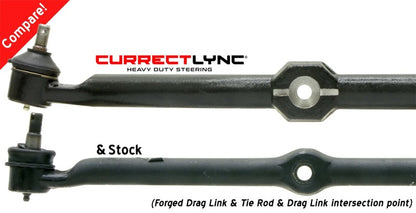 RockJock TJ/LJ/XJ/MJ Currectlync Steering System Bolt-On w/ 1 1/4in Dia. Tie Rod/Forged Drag Link CE-9701 CE-9701 Photo - Unmounted