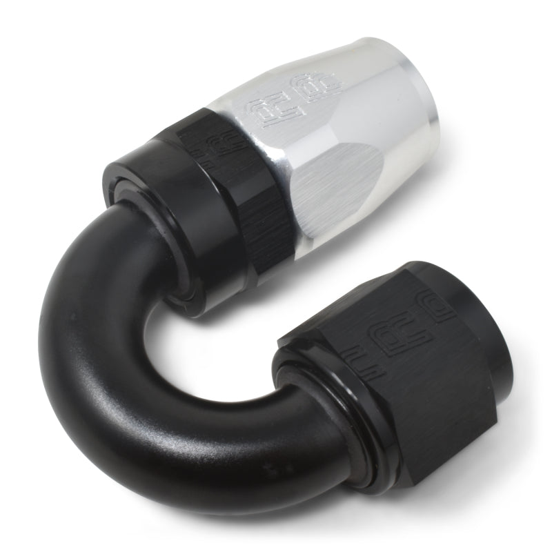 Russell Full Flow Swivel 180° Tight Radius Hose Ends - Black / Silver 613513 Photo - out of package