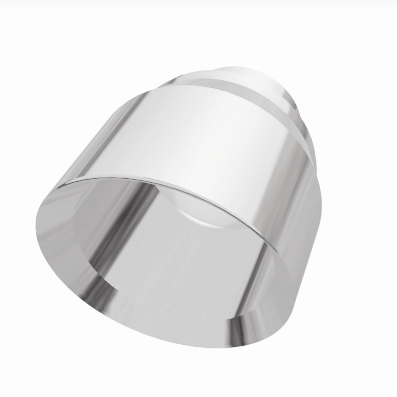 Magnaflow Tip Stainless Double Wall Round Single Outlet Polished 4.5in DIA 2.5in Inlet 5.75in Length 35224 35224 360 Degree Image Set