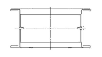 ACL Chevrolet V8 400 Race Series Standard Size Main Bearing Set 5M1038H-STD 5M1038H-STD Technical Drawing