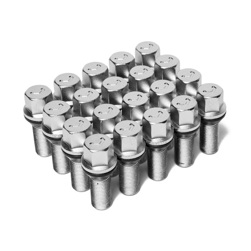 Vossen Lug Bolt - 14x1.5 - 28mm - 17mm Hex - Cone Seat - Silver (Set of 20) LUG-B1450-28-CH LUG-B1450-28-CH Photo - Primary