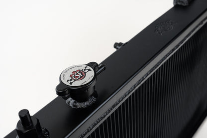 CSF 92-00 Honda Civic w/K-Swap V3 Radiator - Black Finish 2850KB 2850KB Photo - Close Up