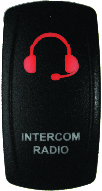 DragonFire Racing Switch Int/Rad On/Off Red Led 522627 522627 Photo - Primary