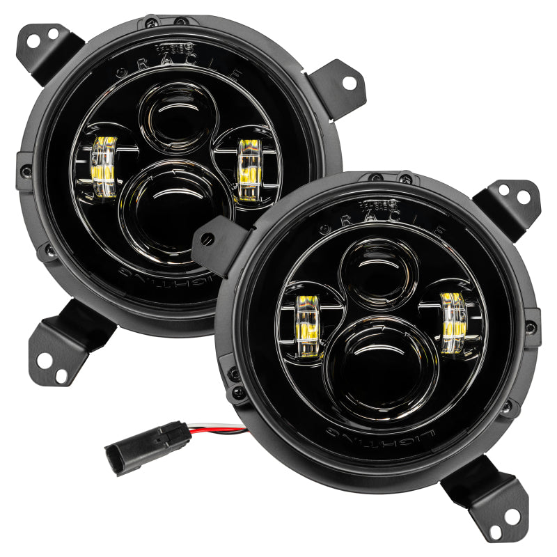ORACLE Lighting Oracle Jeep Wrangler JL/Gladiator JT 7in. High Powered LED Headlights (Pair) - No Halo 5769J-504 5769J-504 Photo - Mounted