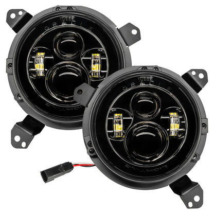 ORACLE Lighting Oracle Jeep Wrangler JL/Gladiator JT 7in. High Powered LED Headlights (Pair) - No Halo 5769J-504 5769J-504 Photo - Mounted