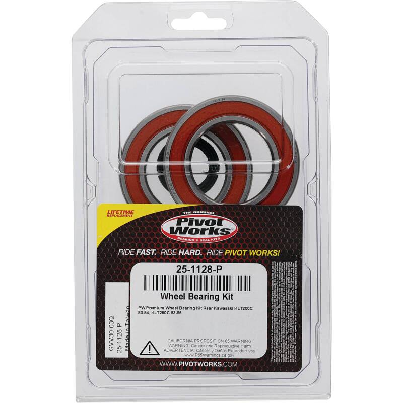 Pivot Works Kawasaki Wheel Bearing Kit Premium Bearings 25-1128-P 25-1128-P Photo - Primary