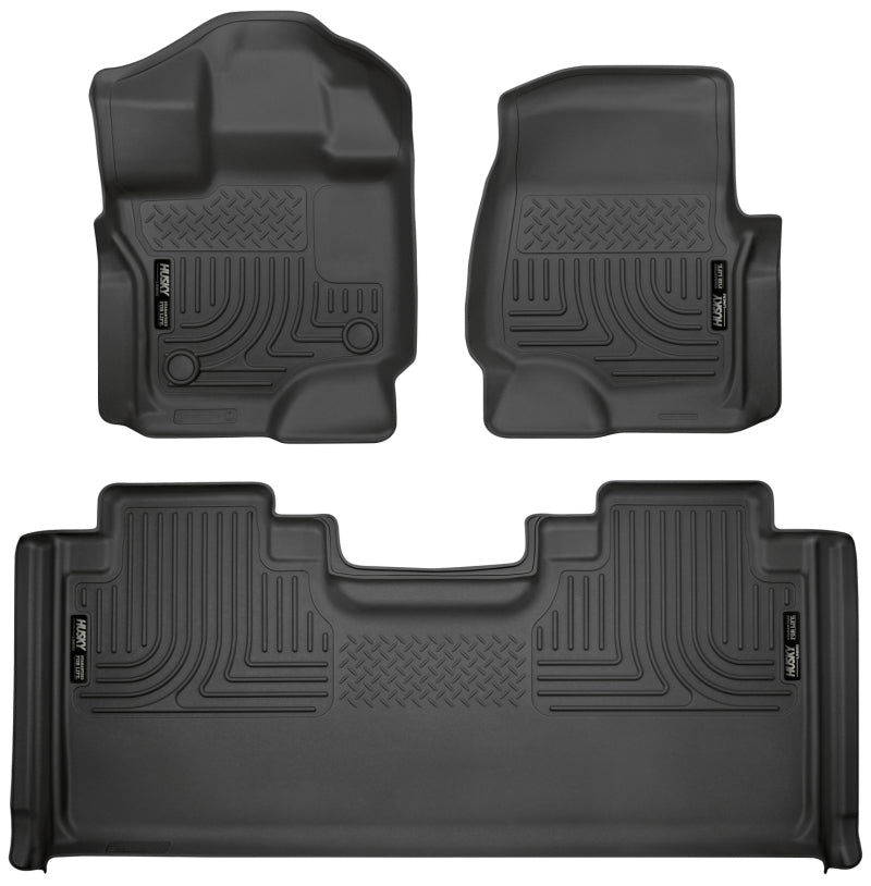 Husky Liners 15-19 F-150 SuperCab Weatherbeater Black Front & 2nd Seat 94051 Photo - Primary