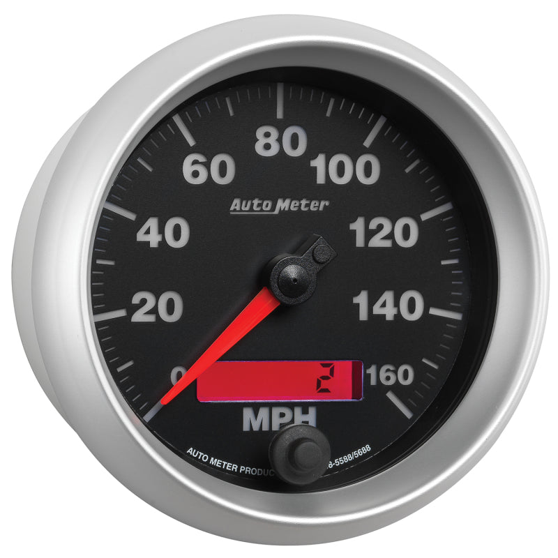 Autometer Gauge, Speedometer, 3 3/8", 160mph, Elec. Programmable, Elite 5688 User 4