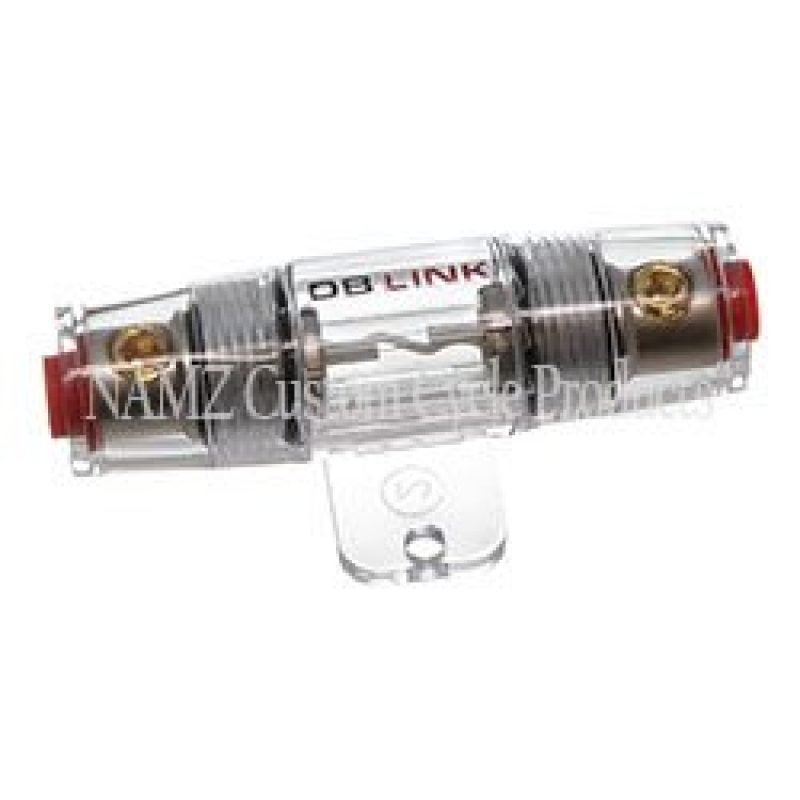 NAMZ AMP Power 4/8g In Line AGU Fuse Holder Nickel-Plated (Single) NAP-AGUFH NAP-AGUFH Photo - Primary