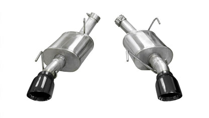 Corsa Performance 05-10 Ford Mustang Shelby GT500 5.4L V8 Black Xtreme Axle-Back Exhaust 14314BLK Photo - Primary