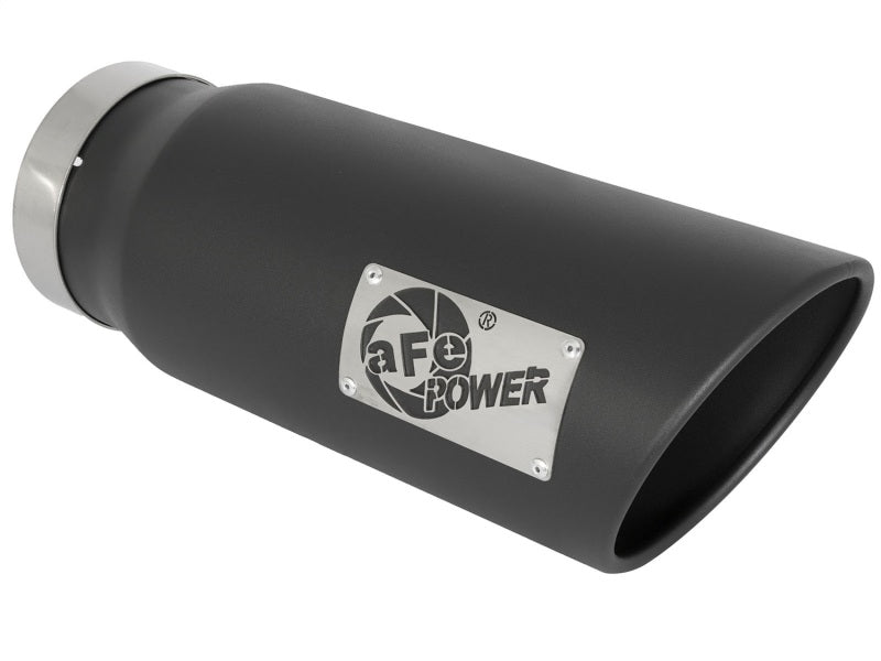 aFe MACH Force-Xp 3in 409 Stainless Steel Exhaust Tip Black - 5 in x 6Out 49T50601-B15 Photo - Primary